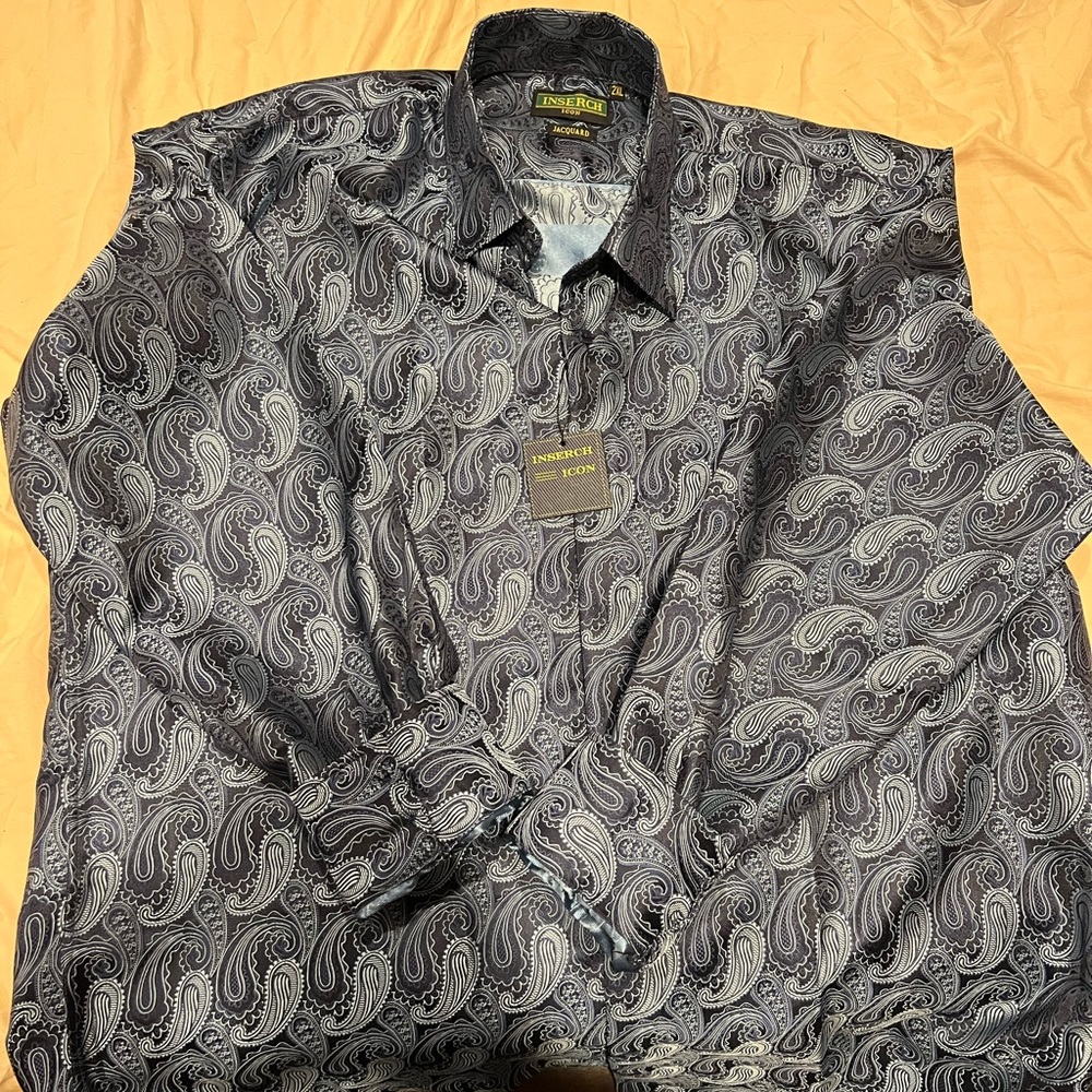 Xxl Insearch paisley dress shirt